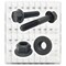 Boltsandnuts.Com Inch Grade 8 Hex Flange Frame Bolts & Lock Nuts Black Assortment - 351 PCS Assortment Kit #268 - alternate 1